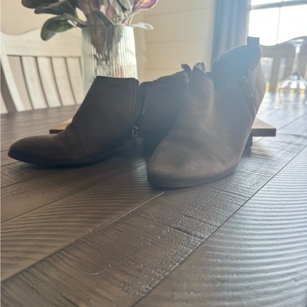 Franco Sarto Dark Brown Ankle Booties